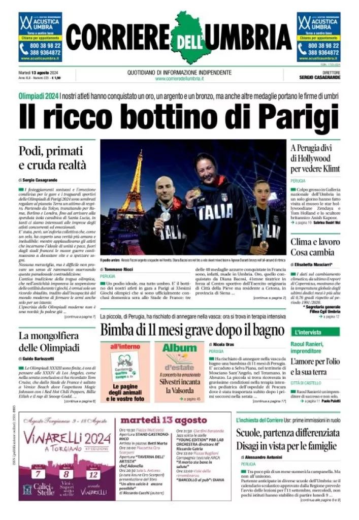 Prima-pagina-corriere umbria-del-2024-08-13